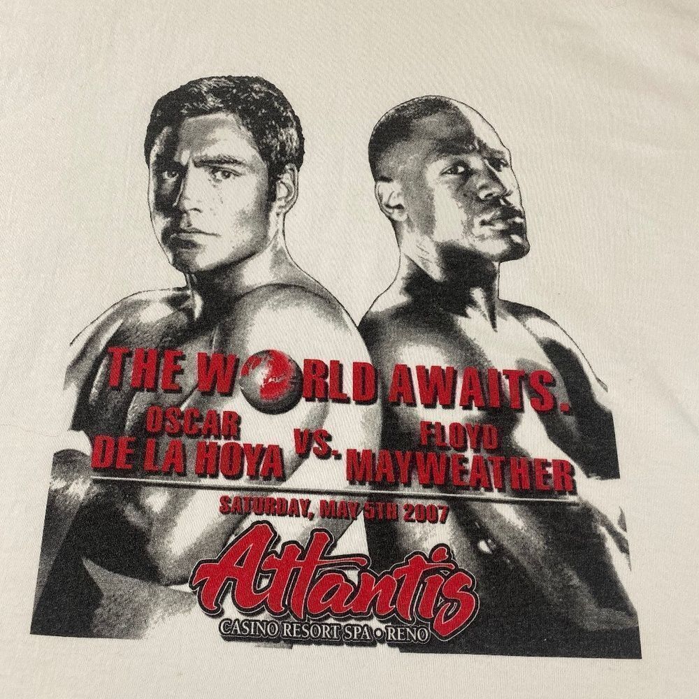 Oscar De La Hoya vs Floyd Mayweather 2007 Tee Shirt Large